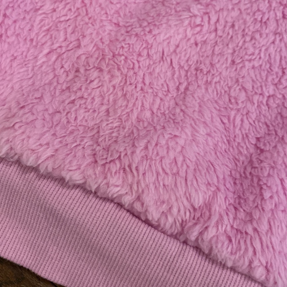 Ideology pullover sweater longsleeve furry soft mock collar jacket pink S (7/8) - Picture 5 of 11
